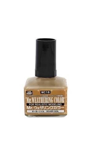 Mr Hobby (Gunze) WC16 Mr Weathering Color Ochre Soil Oil Wash 40ml